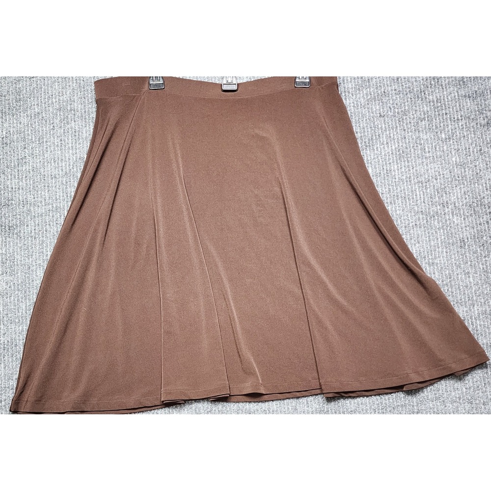George Brown A-Line Midi Skirt Womens XL 16-18 Pull On Stretch GL21719